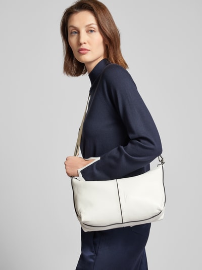 LIEBESKIND BERLIN Crossbodytas van leer met labeldetail Offwhite - 1