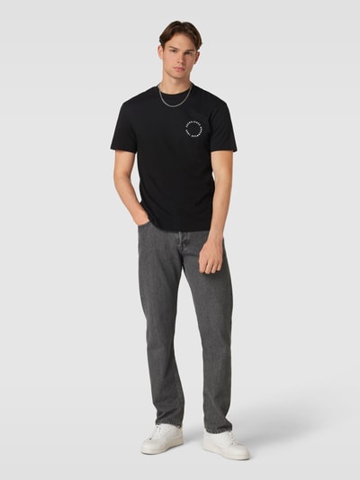 Jack & Jones T-shirt z nadrukiem z logo model ‘SUNSET’ Czarny 1