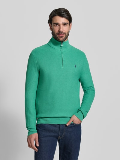 Polo Ralph Lauren Regular Fit Troyer aus reiner Baumwolle Grass 4