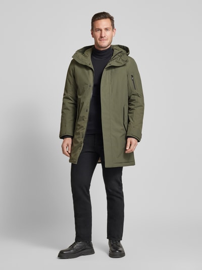 G-LAB Parka met steekzakken, model 'TRACER' Olijfgroen gemêleerd - 1