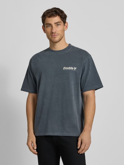 Wood Wood T-Shirt mit Rundhalsausschnitt Modell 'Liam' Anthrazit 4