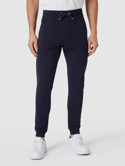 Christian Berg Men Sweatpants met logodetail Marineblauw - 4