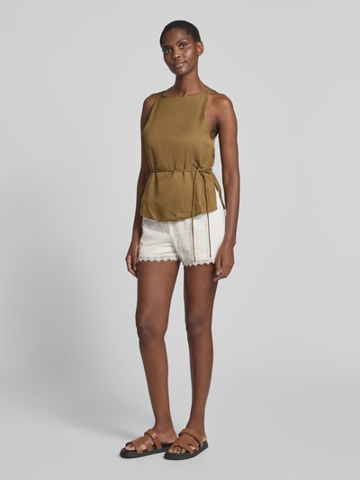 Vero Moda Regular Fit Shorts aus Baumwoll-Mix Modell 'HONEY' Weiss 1