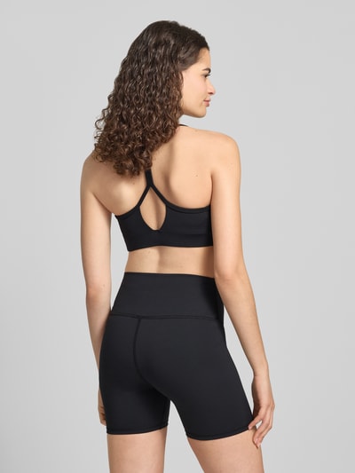 New Balance slim fit sport-bh met logoprint Zwart - 5