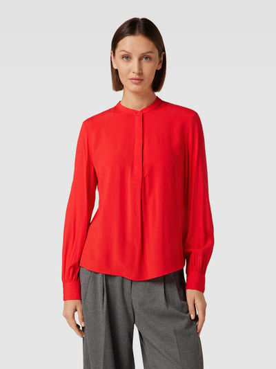 Jake*s Casual Blouse van viscose met maokraag Rood - 4