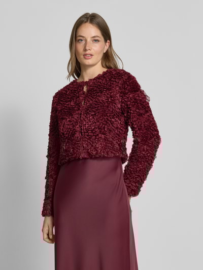 Rich & Royal Żakiet o kroju regular fit z listwą guzikową Bordowy 4