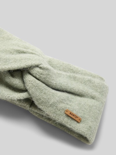 Produktfoto, Stirnband mit Knotendetail Modell 'Witzia' von Barts in hellem Grün, weiche Textur, Wolloptik, Damen Stirnband von Barts