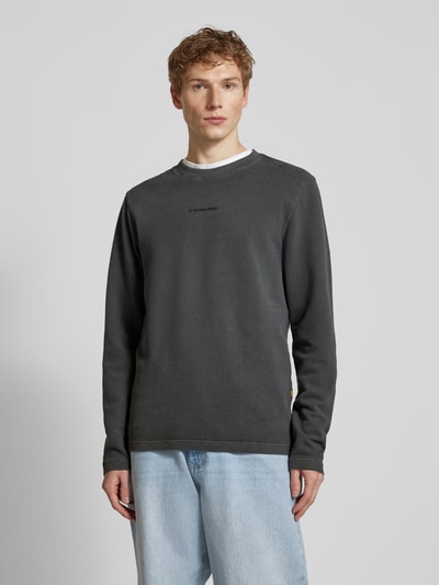 G-Star Raw Sweatshirt mit Label-Print Black 4