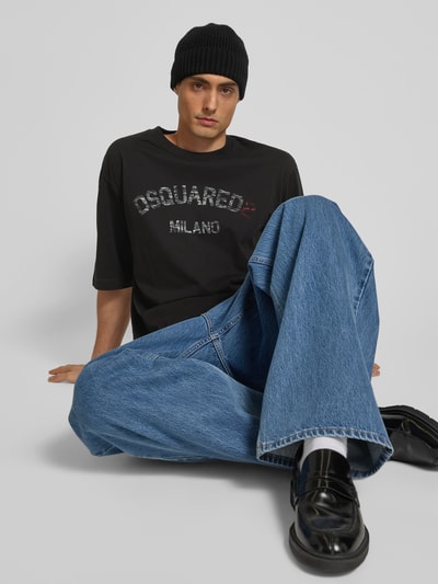 Dsquared2 T-Shirt mit Label-Print Black 3