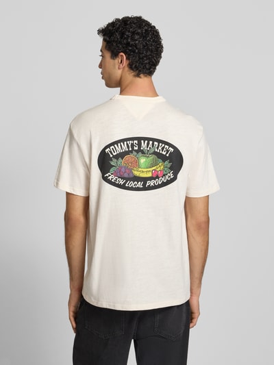Tommy Jeans relaxed fit T-shirt van puur katoen Offwhite - 5