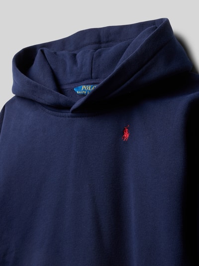 Polo Ralph Lauren Kids Regular fit hoodie met logoprint Marineblauw - 2