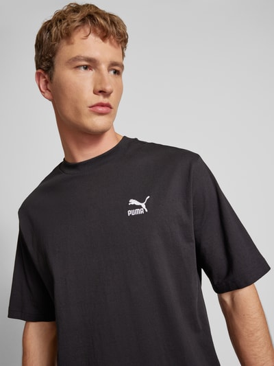 PUMA PERFORMANCE T-shirt z wyhaftowanym logo Czarny 3