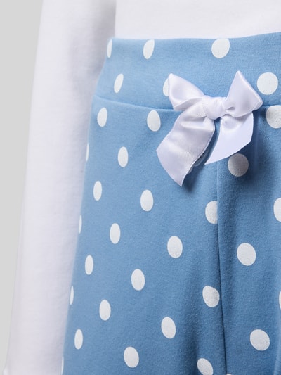 LOUIS & LOUISA Pyjama mit Label-Print Blau 2