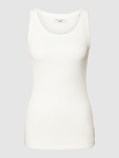 Marc O'Polo Denim Tanktop met U-hals Offwhite - 2