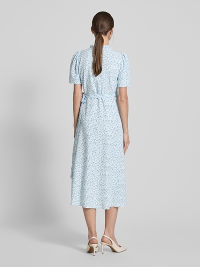 A-view Midi-wikkeljurk, model 'Peony' Lichtblauw - 5