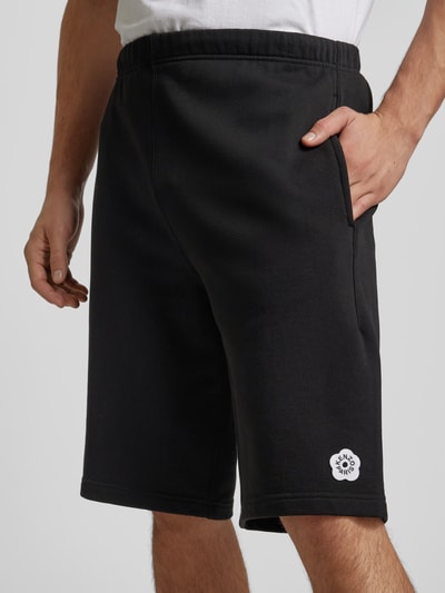 Kenzo Sweatshorts mit Label-Stitching Black 3