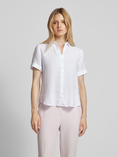 Marc O'Polo Linnen blouse met doorknoopsluiting Wit - 4