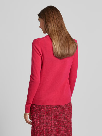 Christian Berg Woman Gebreide pullover met structuurmotief Rood - 5