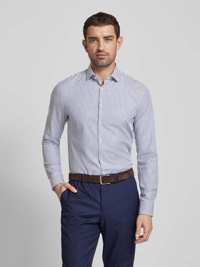 OLYMP No. Six 24/Seven Dynamic Flex Shirt
Koszula biznesowa o kroju super slim fit z diagonalu Granatowy 4