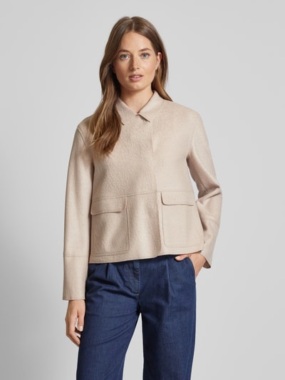 WHITE LABEL Blazer van wol met klepzakken Beige - 4