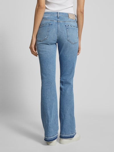 Cambio Flared jeans met siersteentjes, model 'PARIS' Blauw - 5