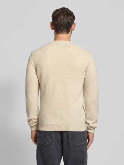Casual Friday Strickpullover aus Woll-Mix Modell 'KARL' Offwhite 5