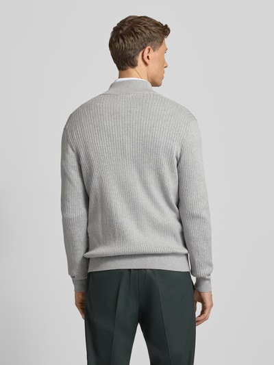 Polo Ralph Lauren Strickjacke mit Reißverschluss Hellgrau Melange 5