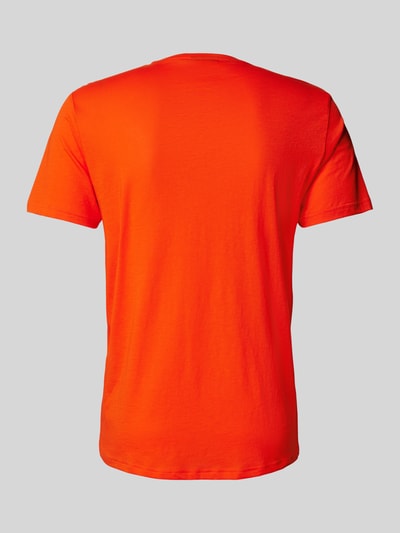 Emporio Armani T-Shirt mit Label-Patch Rot 3