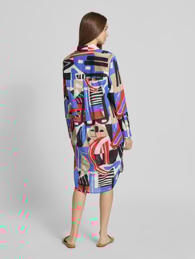 Christian Berg Woman Hemdblusenkleid mit Umlegekragen und Knopfleiste Blau 5