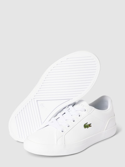 Lacoste Sneaker mit Logo-Stitching Weiss 4