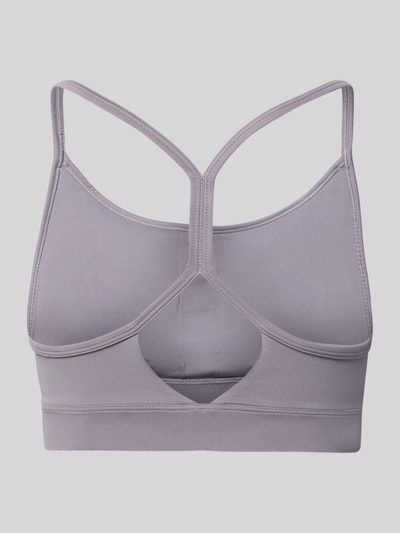 New Balance Yoga BH mit rückseitigem Cut Out Mittelgrau 3