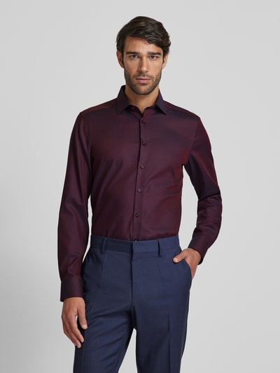 OLYMP Level Five Slim Fit Businesshemd mit Allover-Muster
 Bordeaux 4