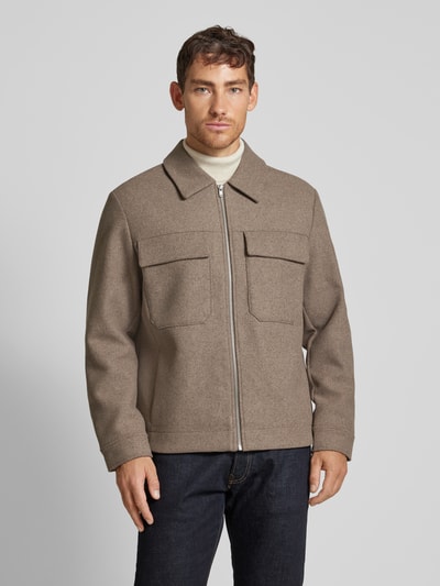 Jack & Jones Premium Jack met kentkraag, model 'BLURUSSEL' Beige - 4