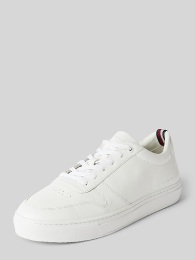 Tommy Hilfiger Sneaker aus Leder mit Label-Detail Weiss 1