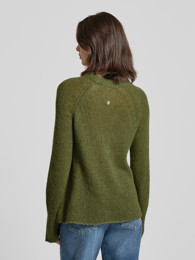 JOOP! Sweter z dzianiny z okrągłym dekoltem model ‘KARA’ Ciemnozielony 5