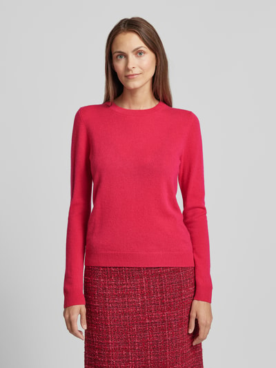 Christian Berg Woman Gebreide pullover met structuurmotief Rood - 4