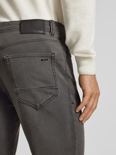 MCNEAL Tapered fit jeans in 5-pocketmodel Middengrijs - 3