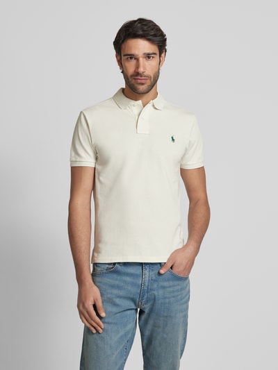 Polo Ralph Lauren Poloshirt mit Label-Stitching Offwhite 4