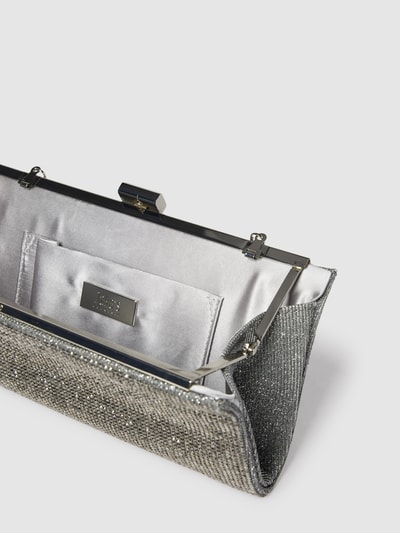 Jake*s Cocktail Clutch mit Zierbesatz Mittelgrau Melange 5