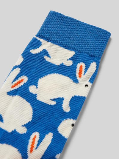 Happy Socks Socken mit Label-Details Modell 'Bunny' Blau 2