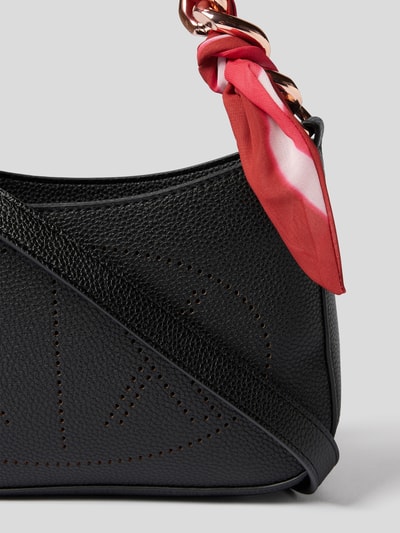 ARMANI EXCHANGE Hobo Bag mit Logo-Motiv aus Lochstickereien Schwarz 3
