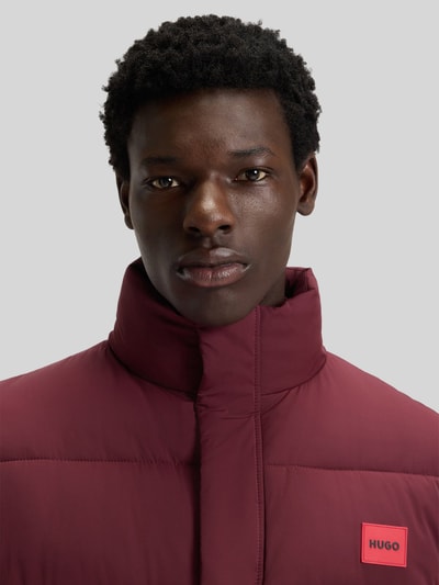 HUGO Regular Fit Steppjacke mit Stehkragen Modell 'BALTO2541' Bordeaux 3