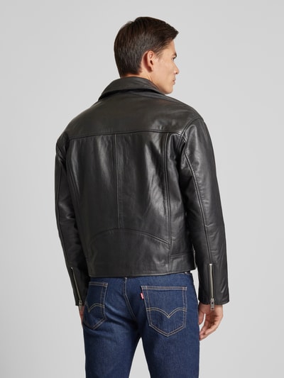 Jack & Jones Premium Kurtka w stylu Biker z kieszeniami zapinanymi na zamek błyskawiczny model ‘VINCE’ Czarny 5