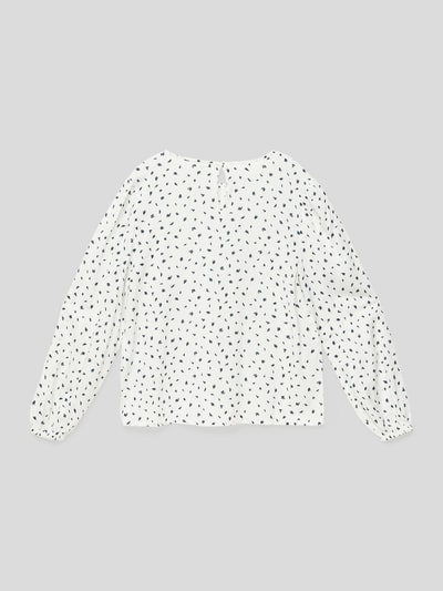 s.Oliver RED LABEL Blouse met all-over motief Wit - 3