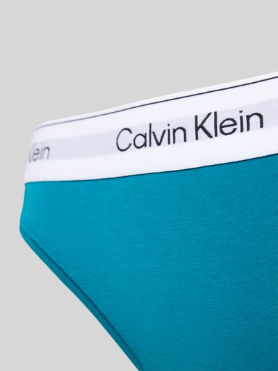 Calvin Klein Underwear Figi z elastycznym pasem z logo Morski 2