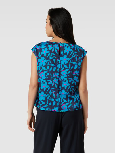 Christian Berg Woman Selection Blouseshirt met bloemenmotief Marineblauw - 5