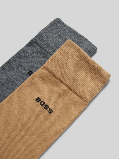 BOSS Socken mit Label-Print im 2er-Pack Beige 2