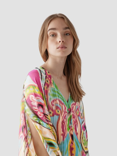 Etro Kaftan mit Allover-Muster Rot 3