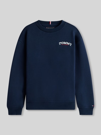 Tommy Hilfiger Kids regular fit sweatjack van katoenmix Marineblauw - 2