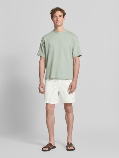 Selected Homme Regular Fit Shorts aus reiner Baumwolle Modell 'STUART' Offwhite 1